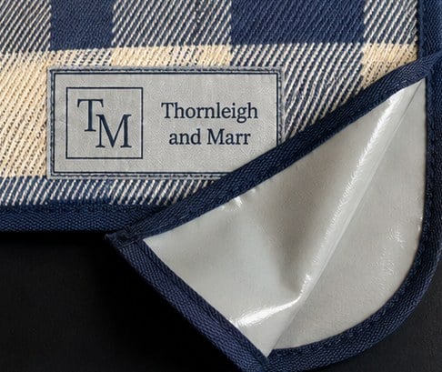 Branded picnic blankets with logo