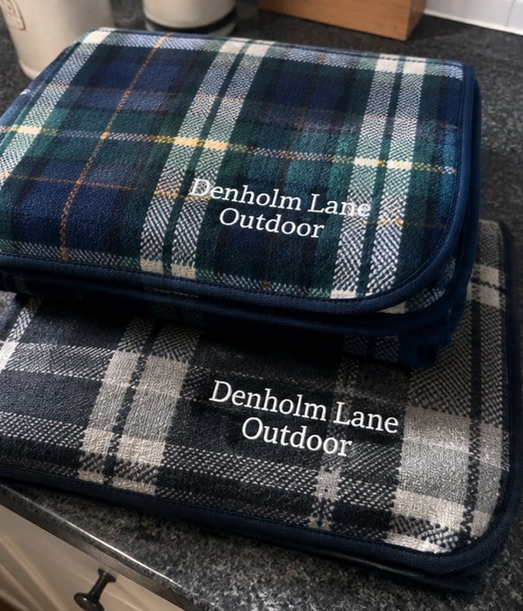 Custom picnic blankets — customer photo