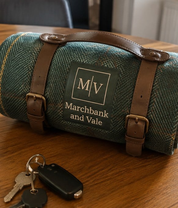 Personalized picnic blankets — customer photo
